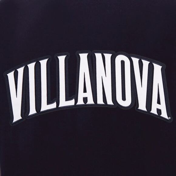 Villanova Wildcats Reversible Fleece Jacket with Faux Leather Sleeves - Picture 2 of 6